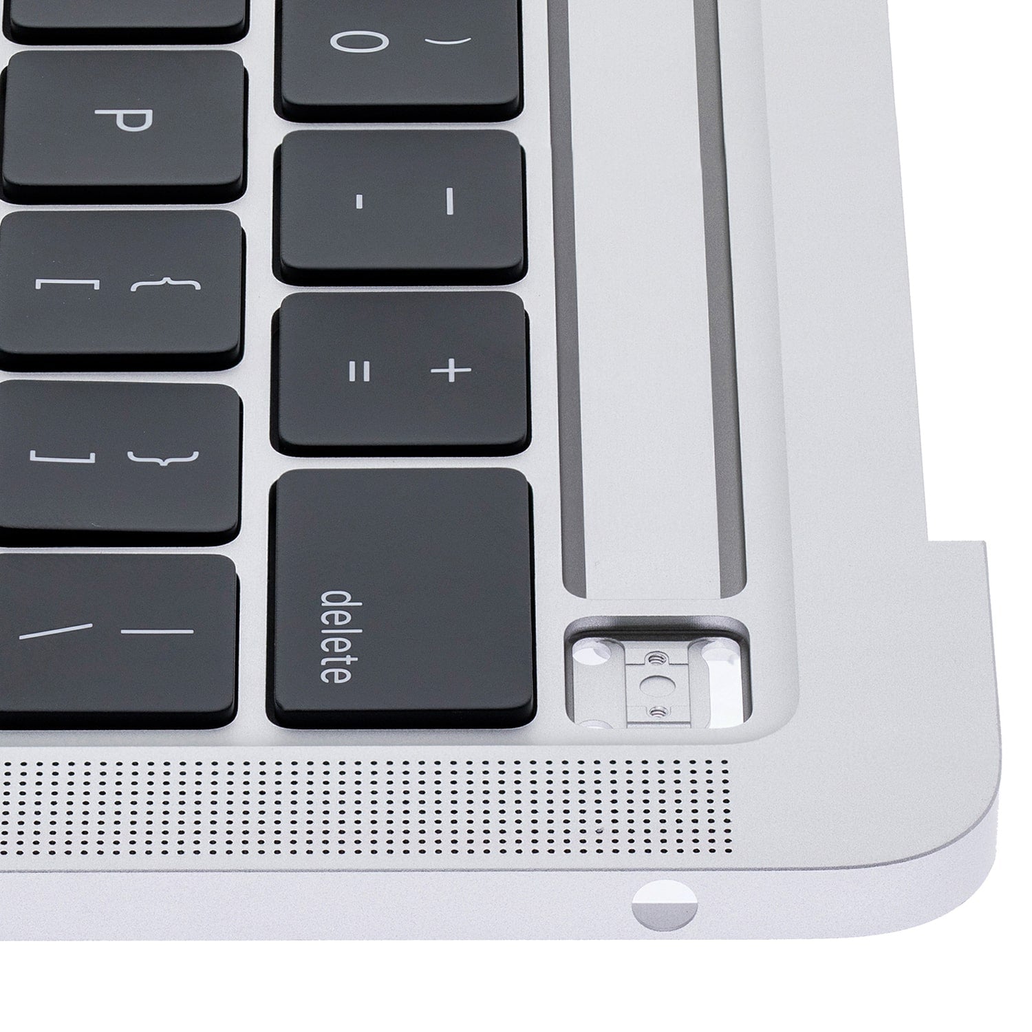 SILVER TOP CASE WITH KEYBOARD FOR MACBOOK PRO 13" M1 A2338 (LATE 2020)
