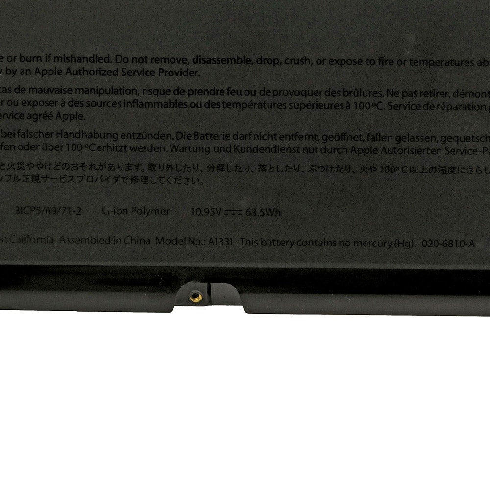 A1331 10.95V 4000mAh Battery for Apple MacBook Unibody 13" (A1342, Late 2009 - Mid 2010)