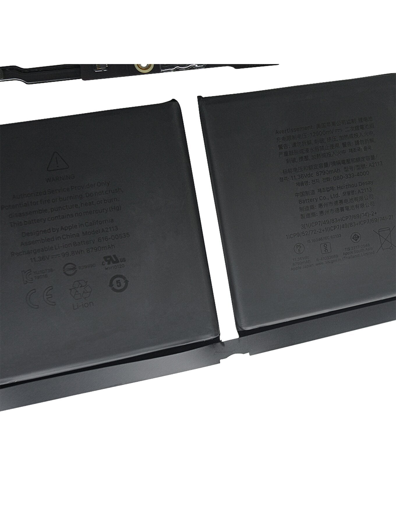A2113 11.36V 8790mAh Battery for Apple MacBook Pro Touch 16" (A2141, Late 2019)