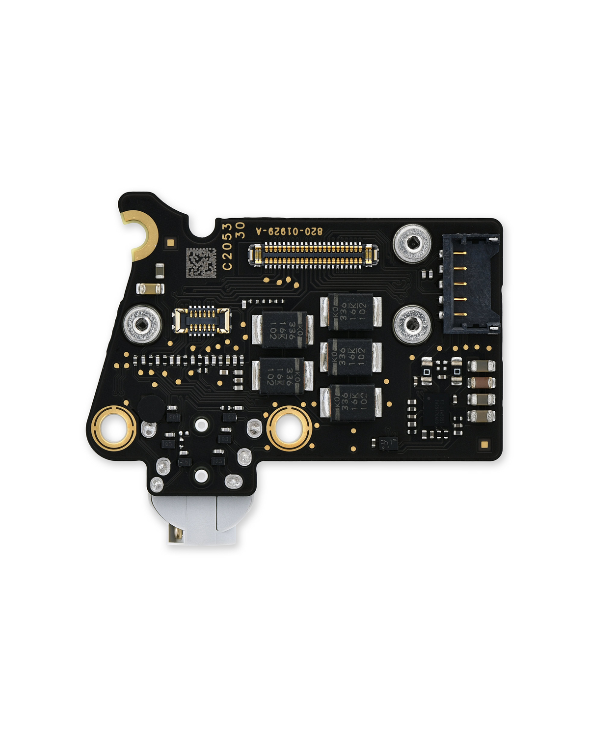SILVER AUDIO BOARD COMPATIBLE WITH MACBOOK AIR 13" RETINA A2337 (LATE 2020))