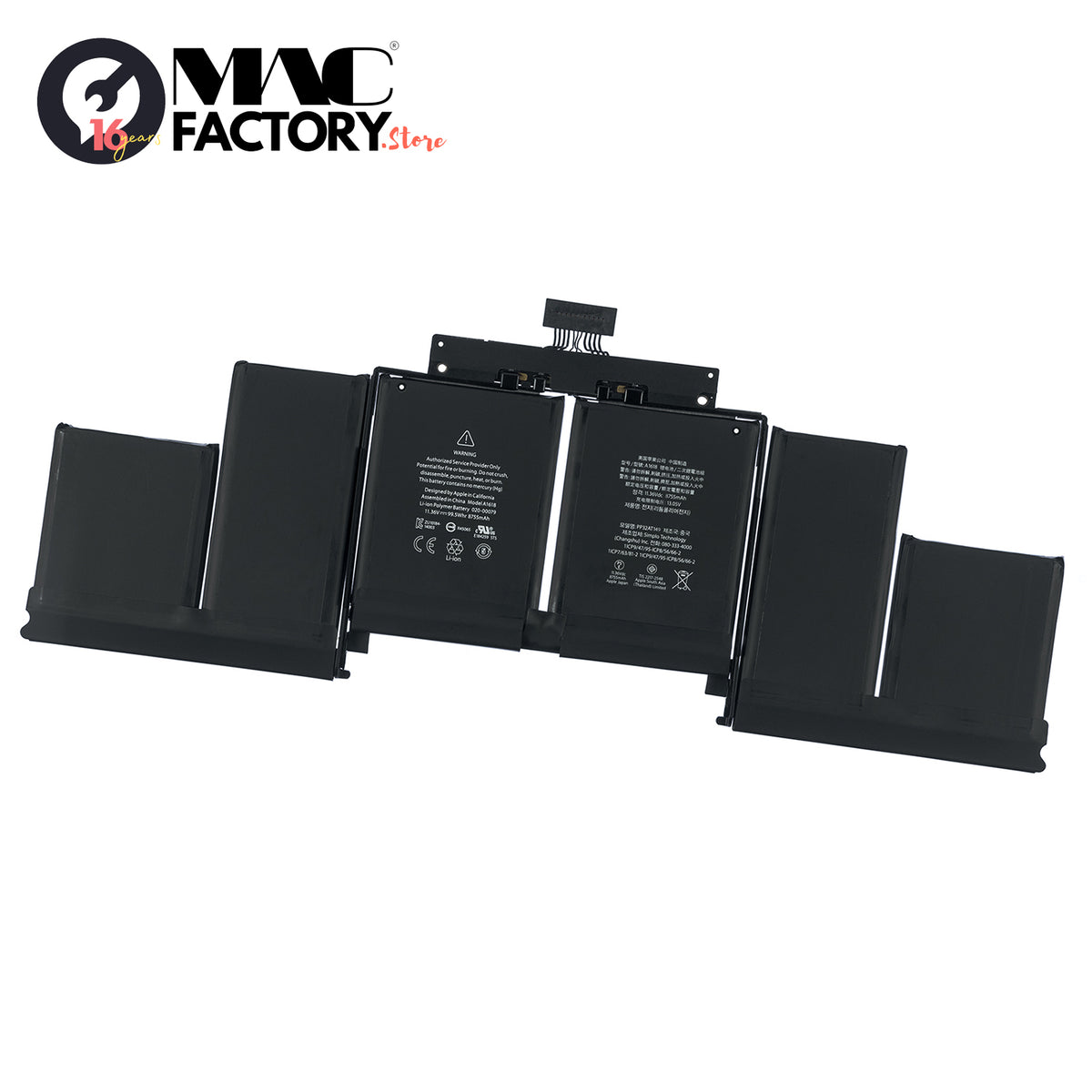 A1618 11.36V 8755mAh 99.5Wh Battery for Apple MacBook Pro Retina 15" (A1398, Mid 2015)