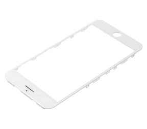 3 in 1 (Glass With OCA Pre-Installed + Frame) Compatible For iPhone 7 Plus (OCA Master) (2 Pack) (White)
