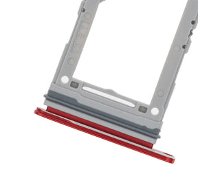 Dual Sim Card Tray Compatible For Samsung Galaxy S20 / S20 Plus / S20 Ultra 5G (Cosmic Red)