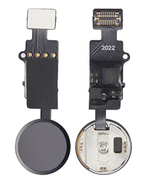 Home Button Solution Compatible For iPhone 7 / 7 Plus / 8 / 8 Plus / SE (2020) / SE (2022) (Jet / Matte Black) (Version 8.1 / JCID / Individually Tested For Functionality)