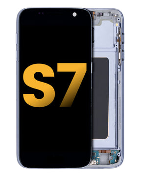 Replacement OLED Assembly With Frame Compatible For Samsung Galaxy S7 (Refurbished) (All US Models) (Black Onyx)