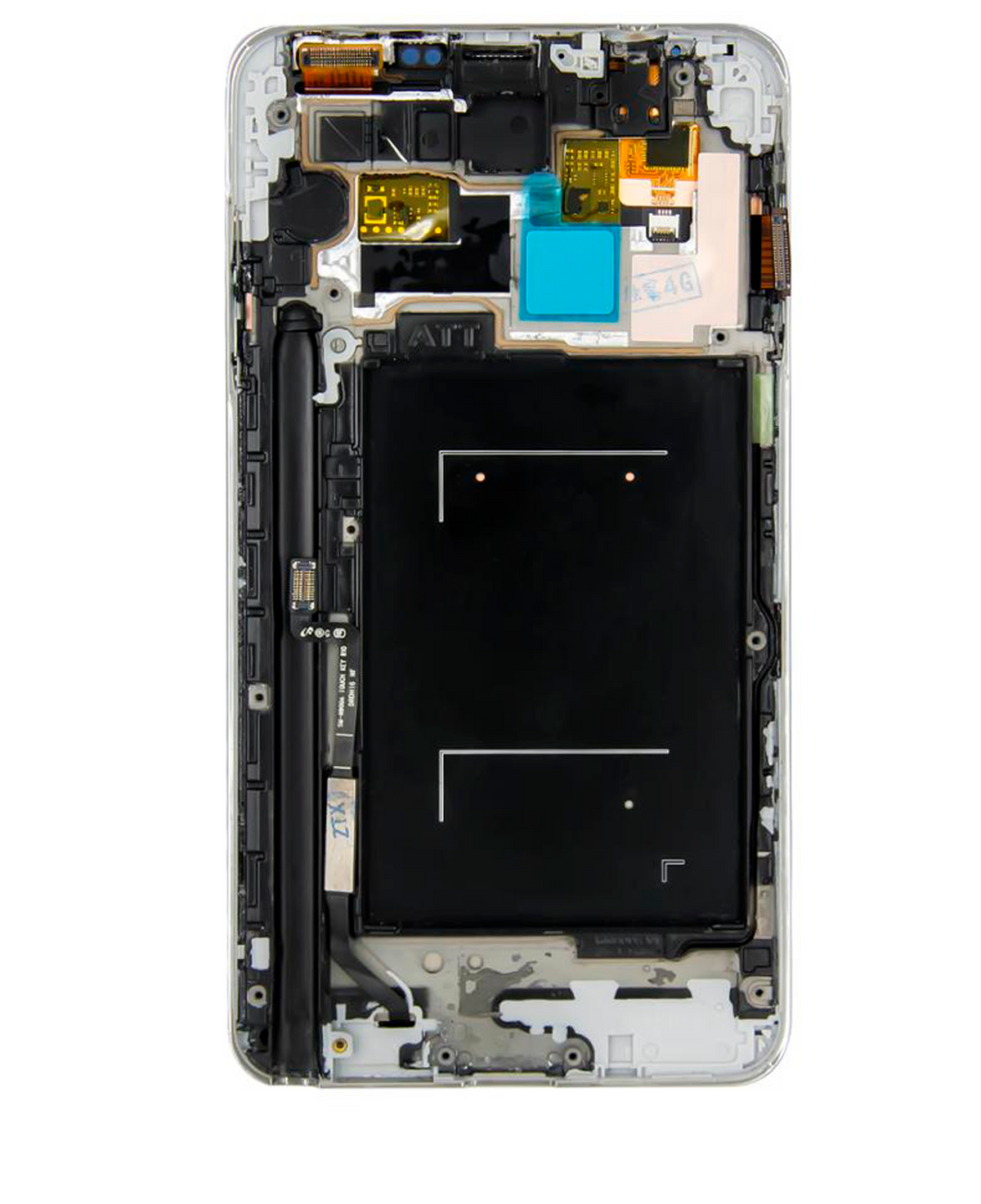 OLED Assembly With Frame Compatible For Samsung Galaxy Note 3 (Refurbished) (Verizon / Sprint) (White)