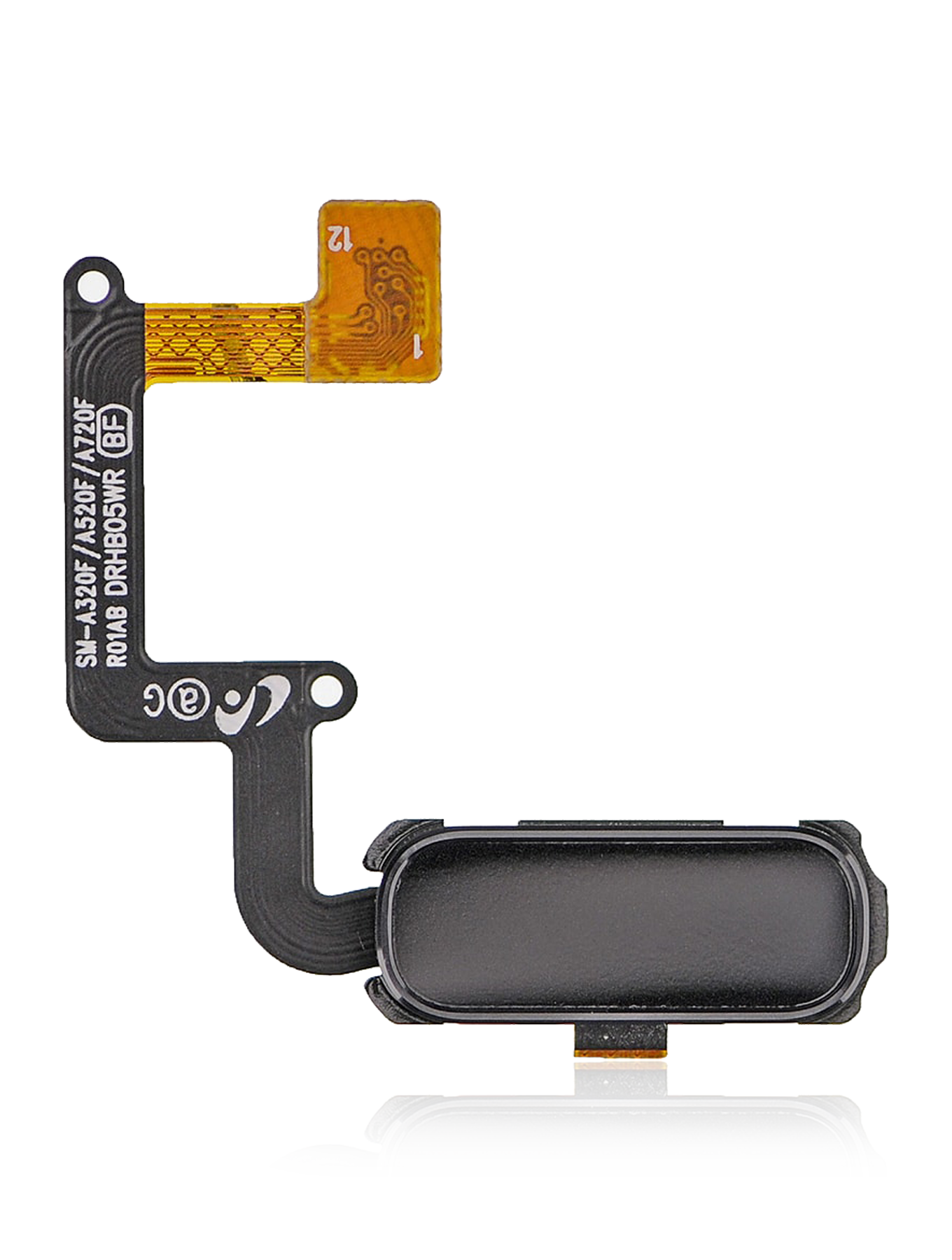 Replacement Fingerprint Reader With Flex Cable Compatible For Samsung Galaxy A3 (A320 / 2017) / A5 (A520 / 2017) / A7 (A720 / 2017) (Black)