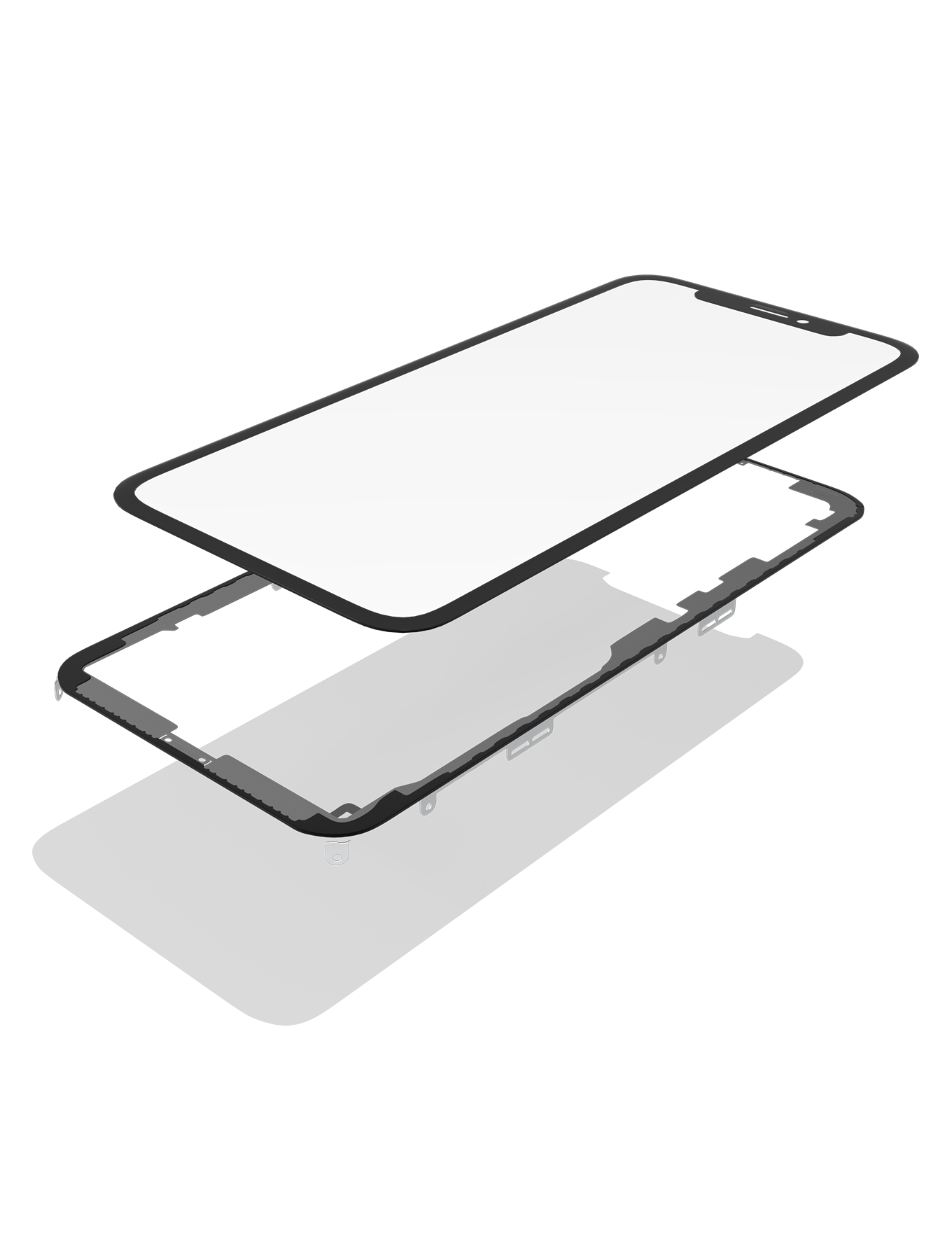 3 in 1 (Glass With OCA Pre-Installed + Frame) Compatible For iPhone 11 (OCA Master) (2 Pack)