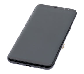 Replacement OLED Assembly With Frame Compatible For Samsung Galaxy S8 Plus (Refurbished) (Midnight Black)