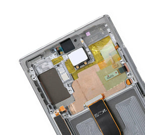 Replacement OLED Assembly With Frame Compatible For Samsung Galaxy Note 10 Plus / 5G (Service Pack) (Aura Glow / Silver)