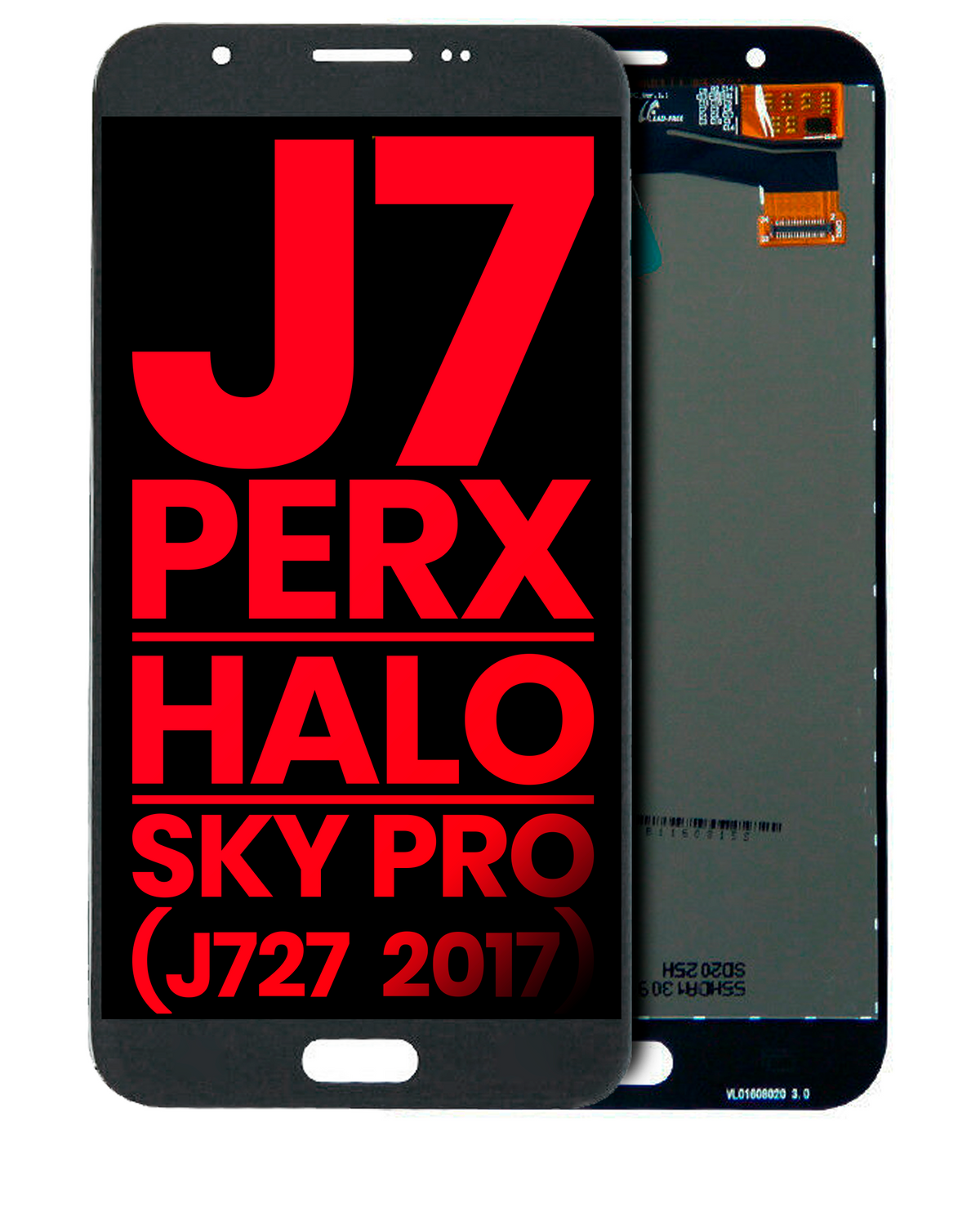 LCD Assembly Without Frame Compatible For Samsung Galaxy J7 Perx / Halo / Sky Pro (J727 / 2017) (Aftermarket Plus) (Silver / Gray)