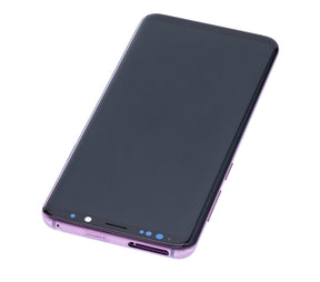 OLED Assembly With Frame Compatible For Samsung Galaxy S9 Plus Replacement (Vemake) (Lilac Purple)