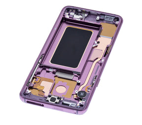 OLED Assembly With Frame Compatible For Samsung Galaxy S9 Plus Replacement (Vemake) (Lilac Purple)