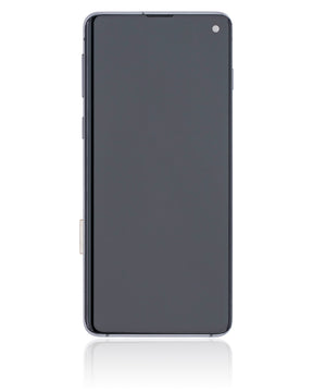 OLED Assembly With Frame Compatible For Samsung Galaxy S10  Replacement (Refurbished) (Prism / Ceramic Black)