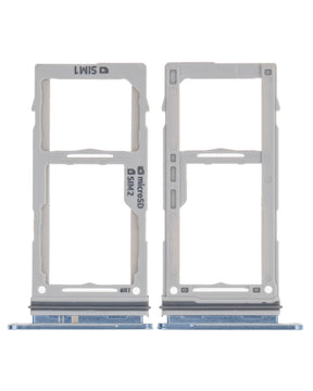 Dual Sim Card Tray Compatible For Samsung Galaxy S10 / S10 Plus / S10E Replacement  (Prism Blue)
