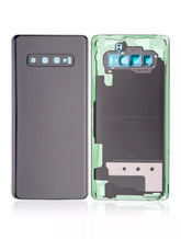Back cover Glass With Camera Lens Replacement Compatible For Samsung Galaxy S10 Plus (Service Pack) (Prism Black)