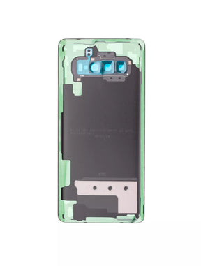 Back cover Glass With Camera Lens Replacement Compatible For Samsung Galaxy S10 Plus (Service Pack) (Prism Black)