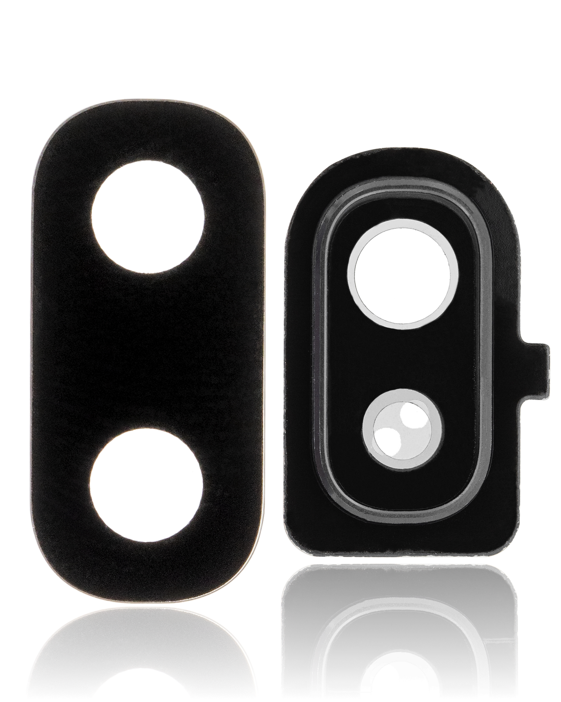 Back Camera Lens With Cover Bezel Ring Compatible For Samsung Galaxy A10E (A102 / 2019) (Black)