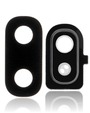 Back Camera Lens With Cover Bezel Ring Compatible For Samsung Galaxy A10E (A102 / 2019) (Black)