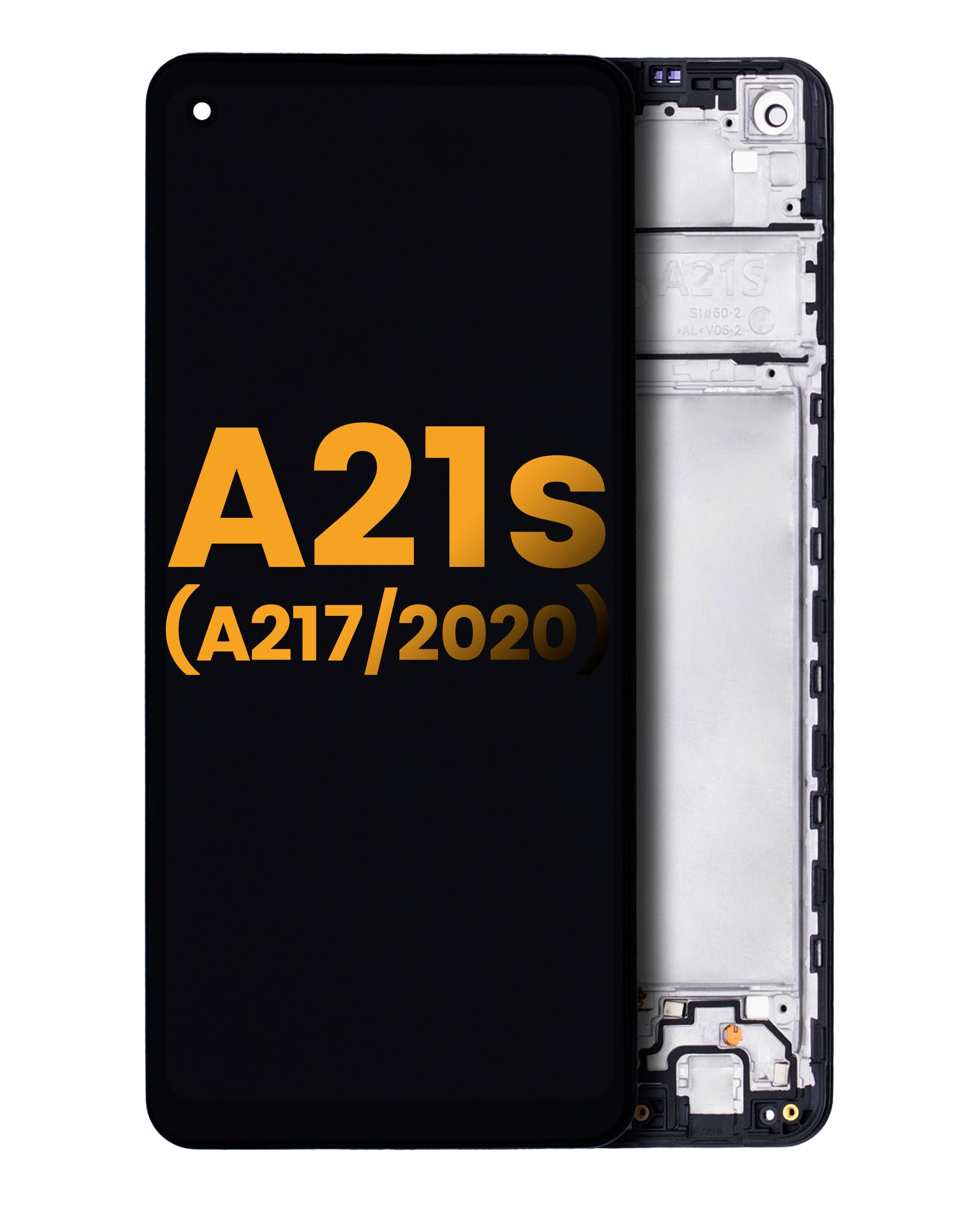 LCD Assembly With Frame Compatible For Samsung Galaxy A21s (A217 / 2020) (Service Pack) (Black)