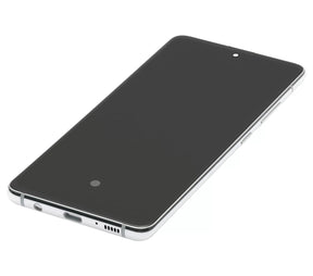 Replacement OLED Assembly With Frame Compatible For Samsung Galaxy A51 5G (A516 / 2020) (Non-Verizon 5G UW Frame) (Service Pack) (Prism Cube White)