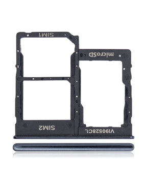 Dual Sim Card Tray Compatible For Samsung Galaxy A40 (A405 / 2019) (Black)