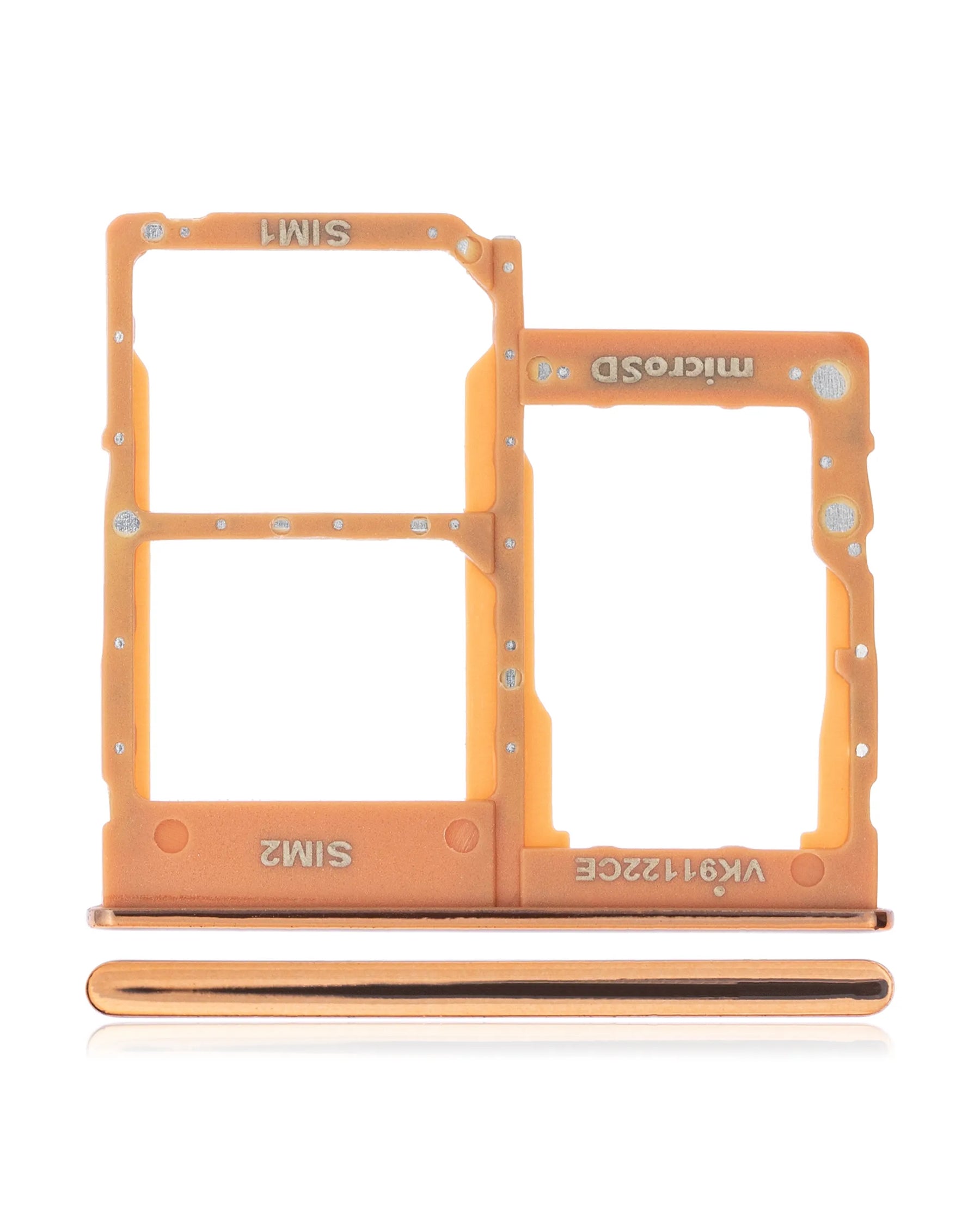 Dual Sim Card Tray Compatible For Samsung Galaxy A40 (A405 / 2019) (Coral)