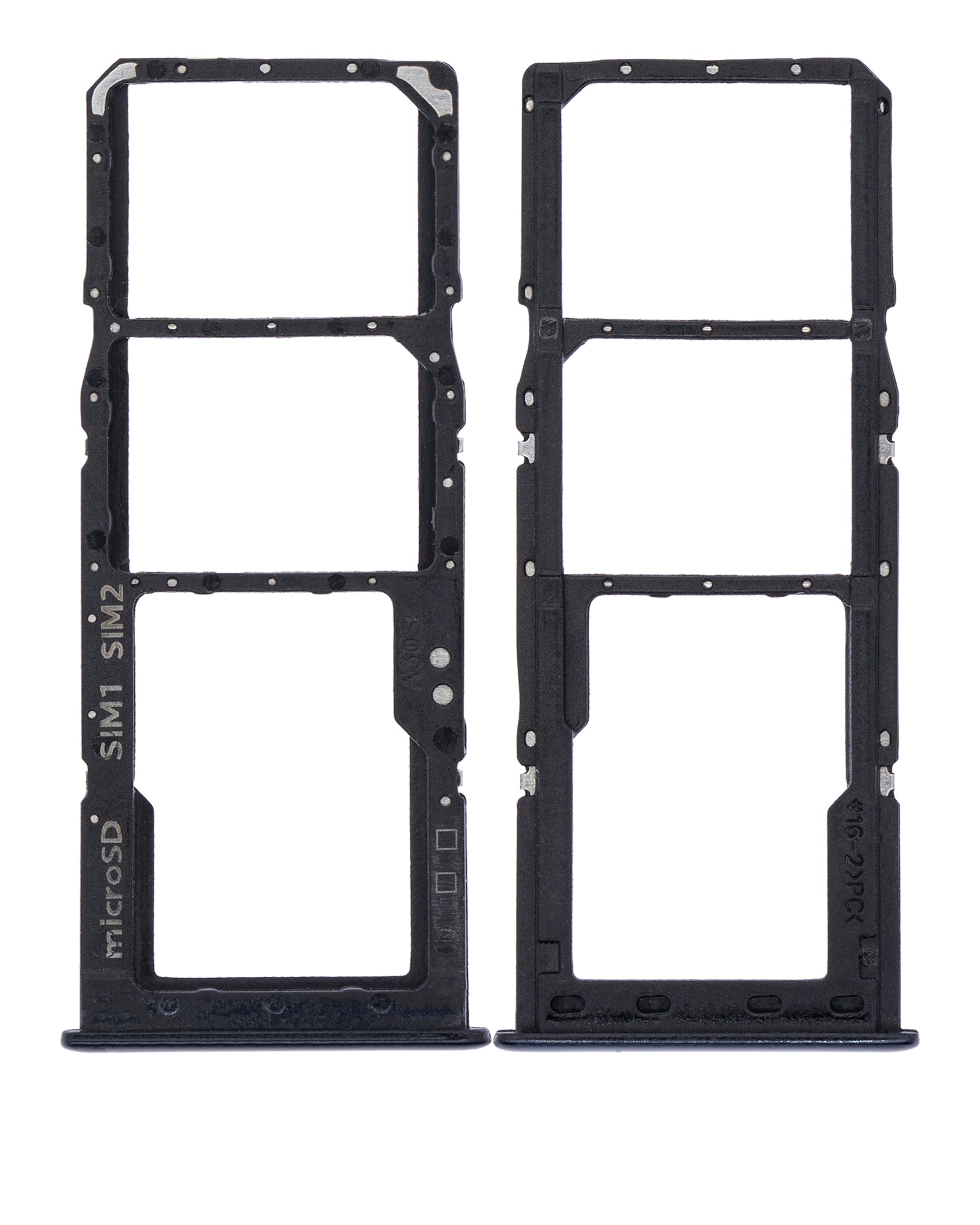 Dual Sim Card Tray Compatible For Samsung Galaxy A30S (A307 / 2019) (Black)