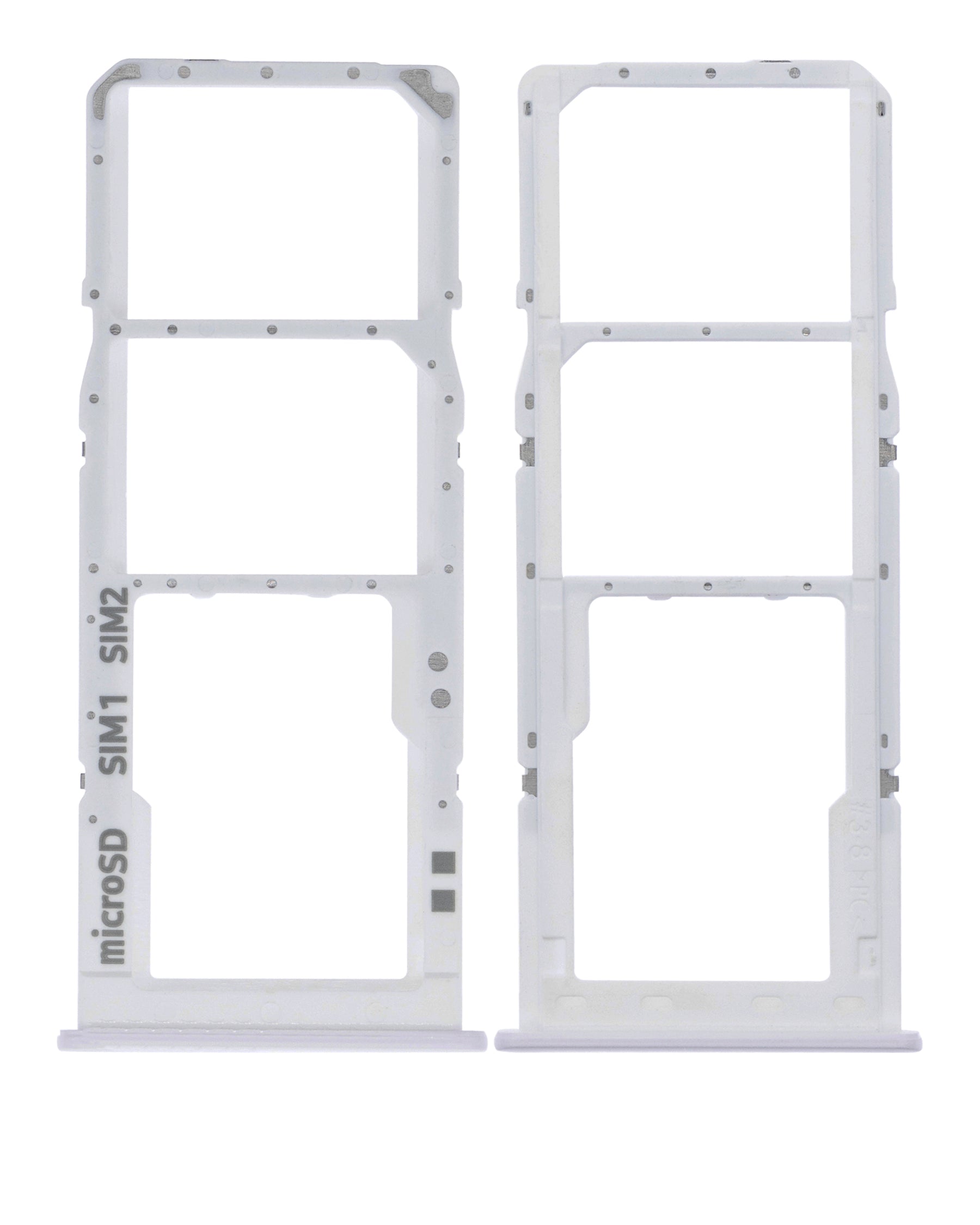 Dual Sim Card Tray Compatible For Samsung Galaxy A30S (A307 / 2019) (White)