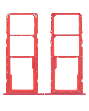 Dual Sim Card Tray Compatible For Samsung Galaxy A11 (A115 / 2020) (Red)