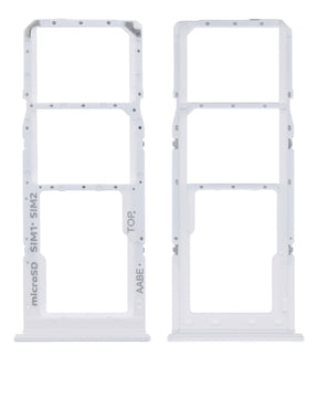 Dual Sim Card Tray Compatible For Samsung Galaxy A02 (A022 / 2020) (White)