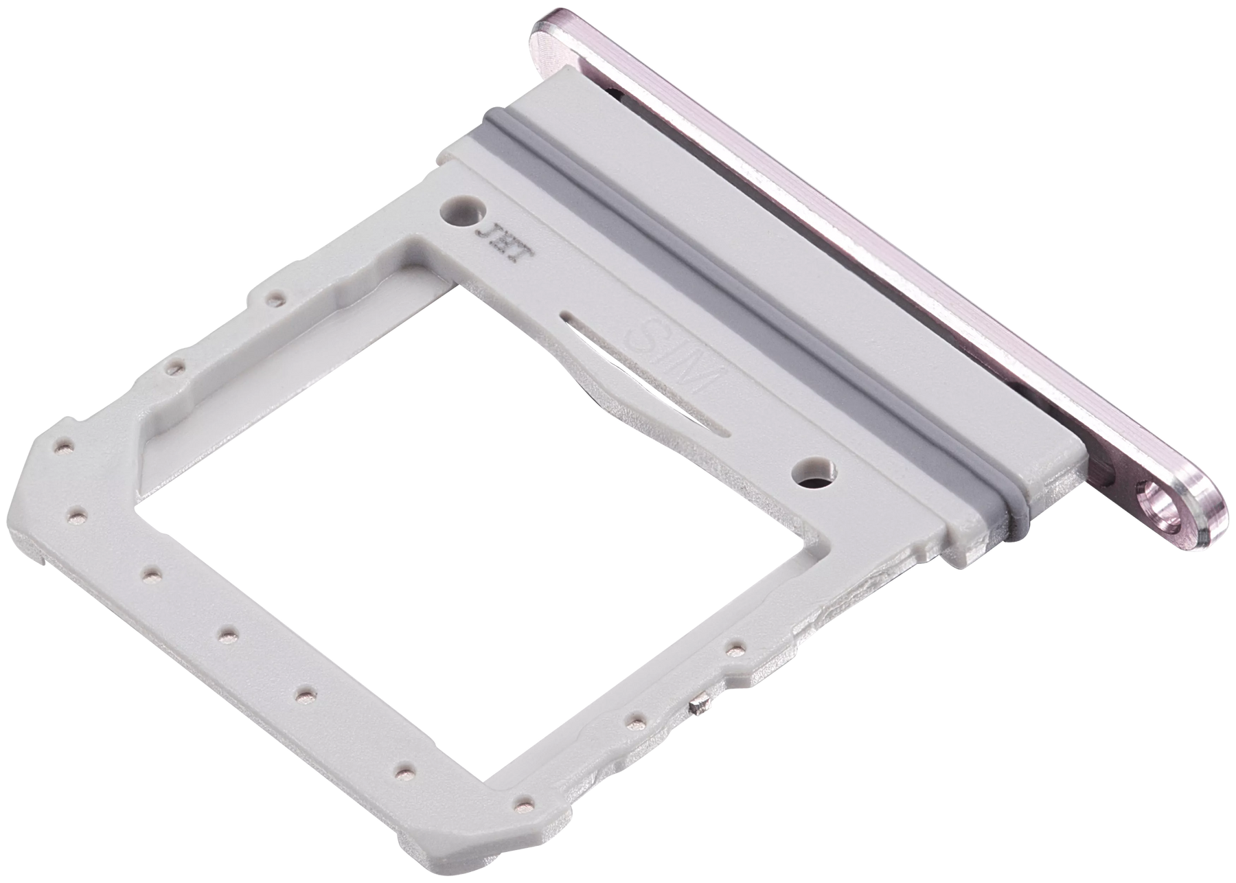 Single Sim Card Tray Compatible For Samsung Galaxy Z Flip 4G (F700) / Z Flip 5G (F707) (Mystic White)