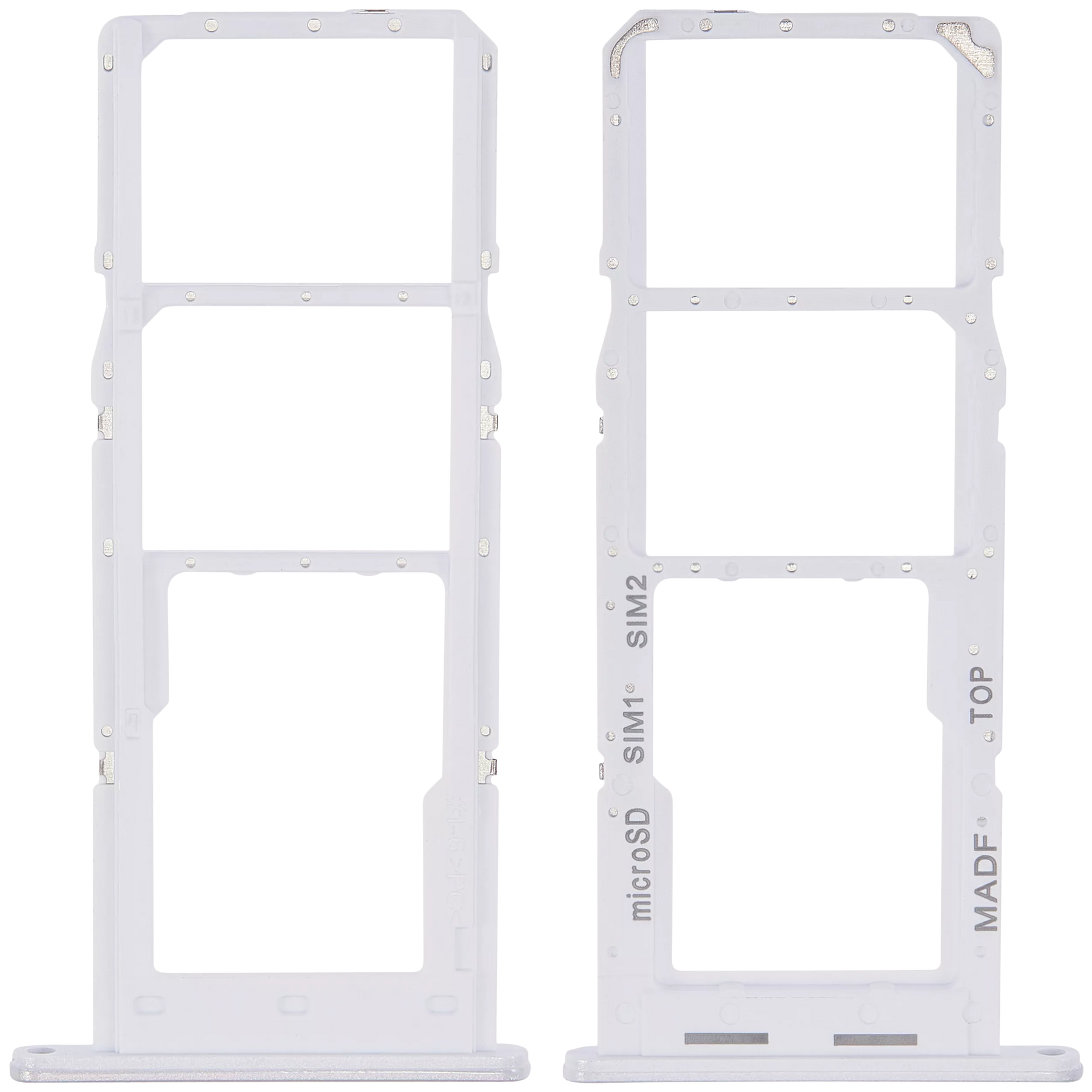 Dual Sim Card Tray Compatible For Samsung Galaxy M14 (M146 / 2023) (Silver)