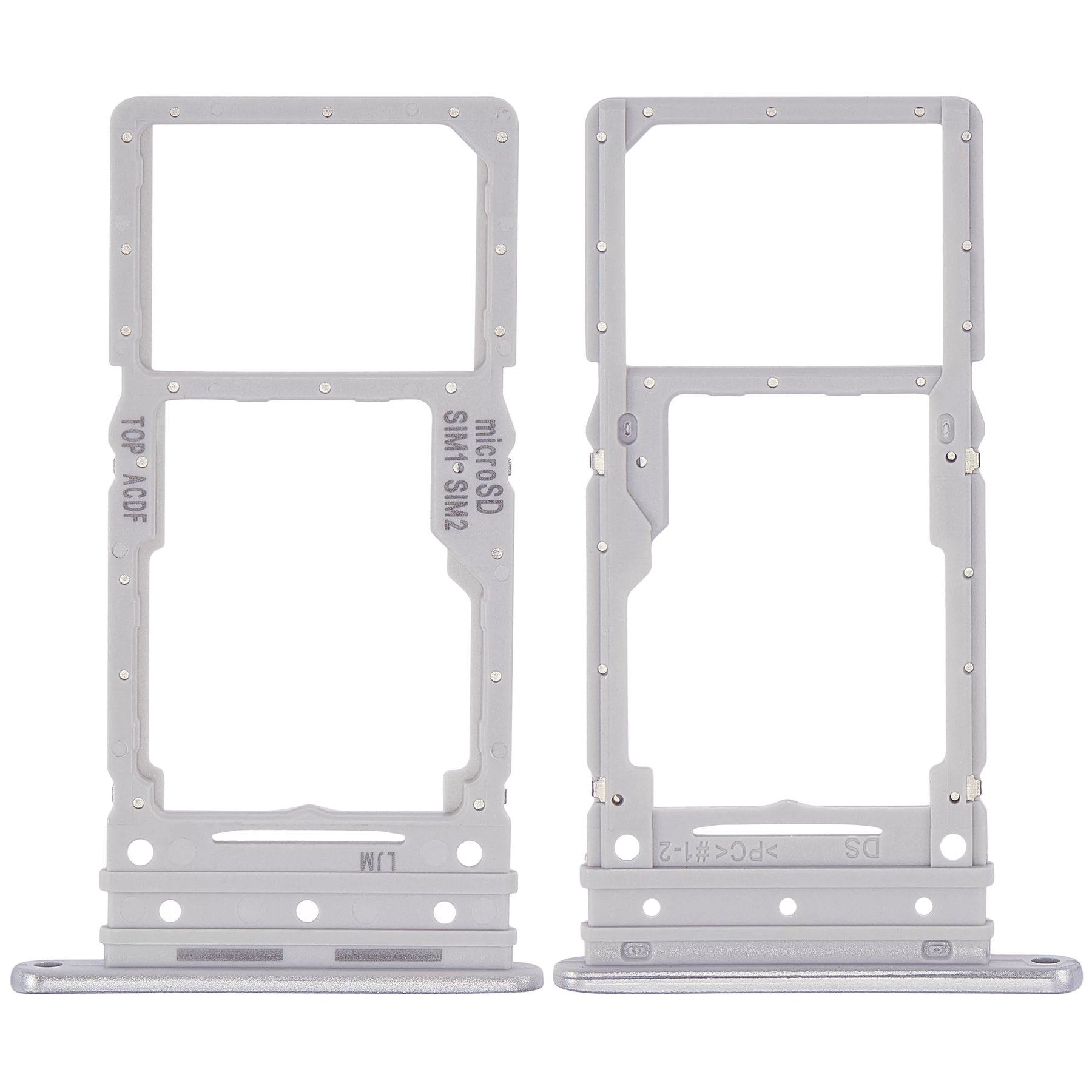 Dual Sim Card Tray Compatible For Samsung Galaxy A34 (A346 / 2023) (Silver)