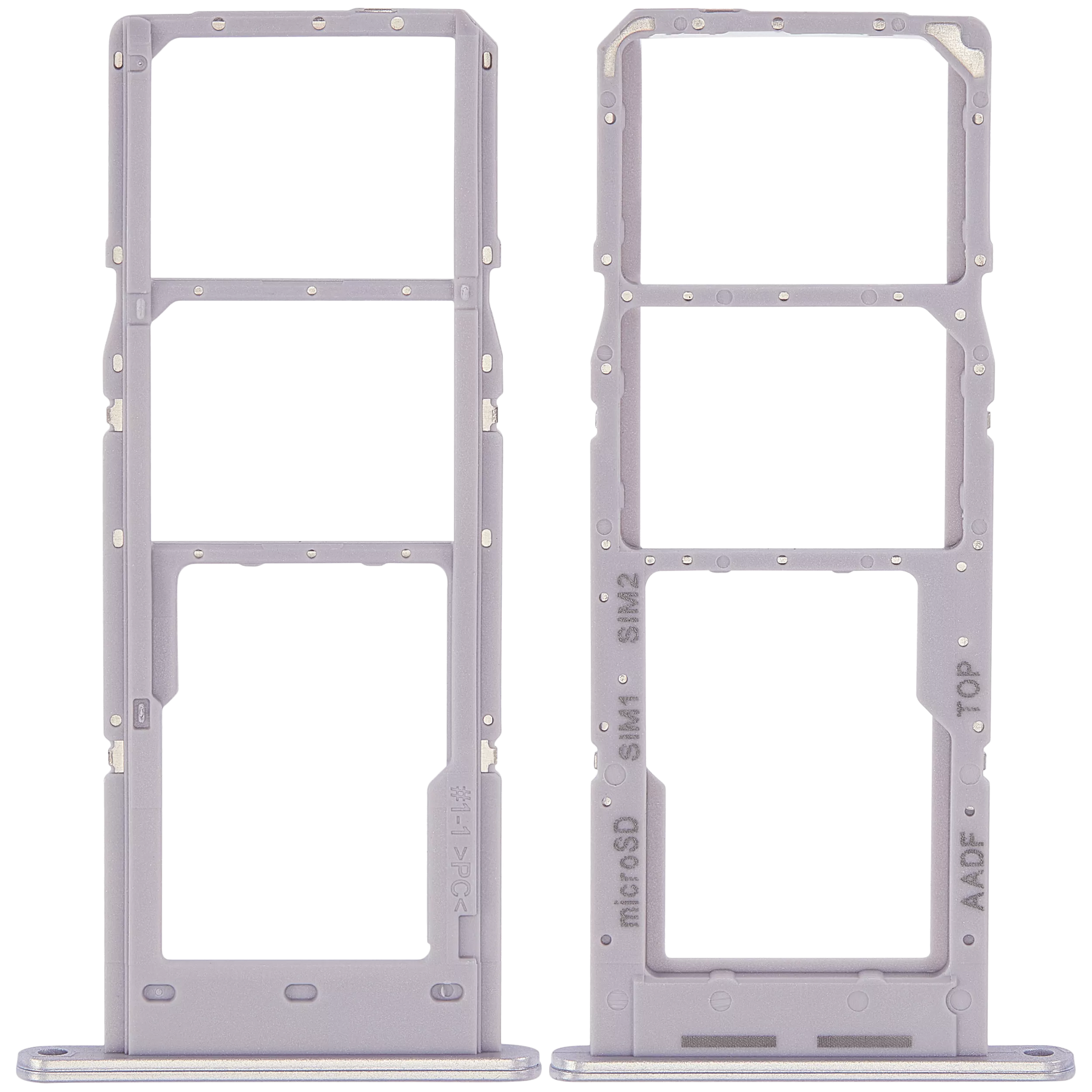 Dual Sim Card Tray Compatible For Samsung Galaxy A14 5G (A146F / 2023) (Silver)