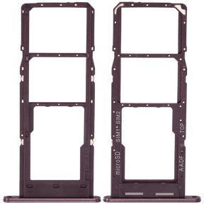 Dual Sim Card Tray Compatible For Samsung Galaxy A14 5G (A146F / 2023) (Dark Red)