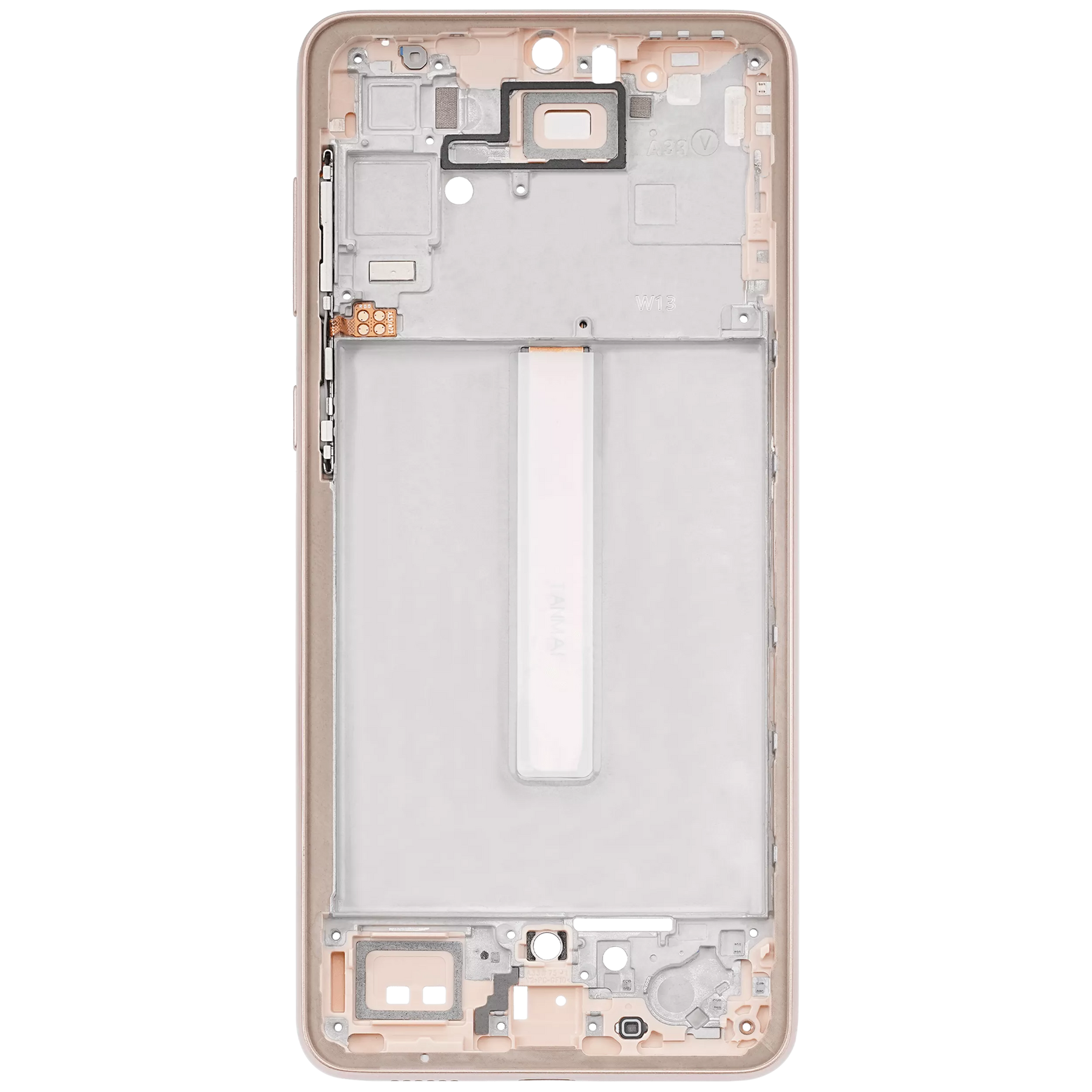 Mid-Frame Housing Compatible For Samsung Galaxy A33 5G (A336 / 2022) (Peach)