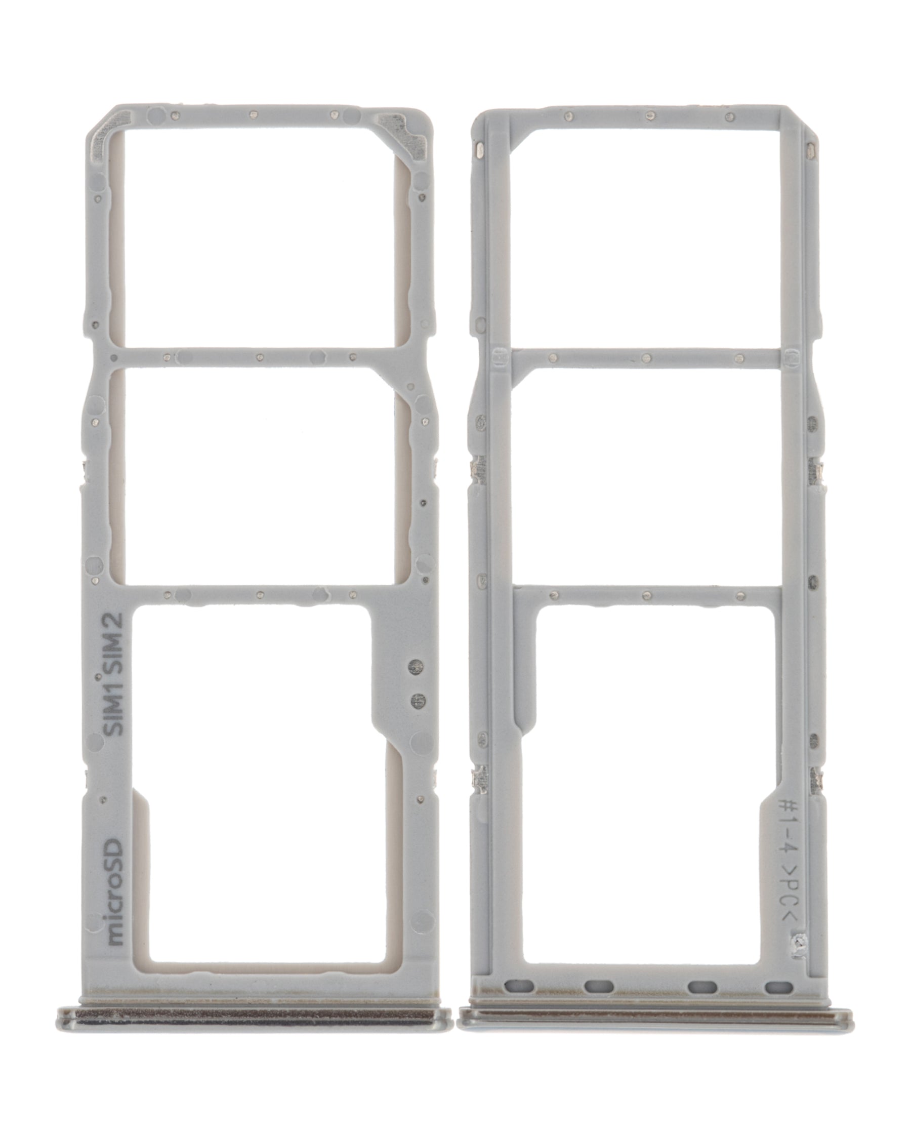Dual Sim Card Tray Replacement Compatible For Samsung Galaxy A70 (A705 / 2019) (Silver)