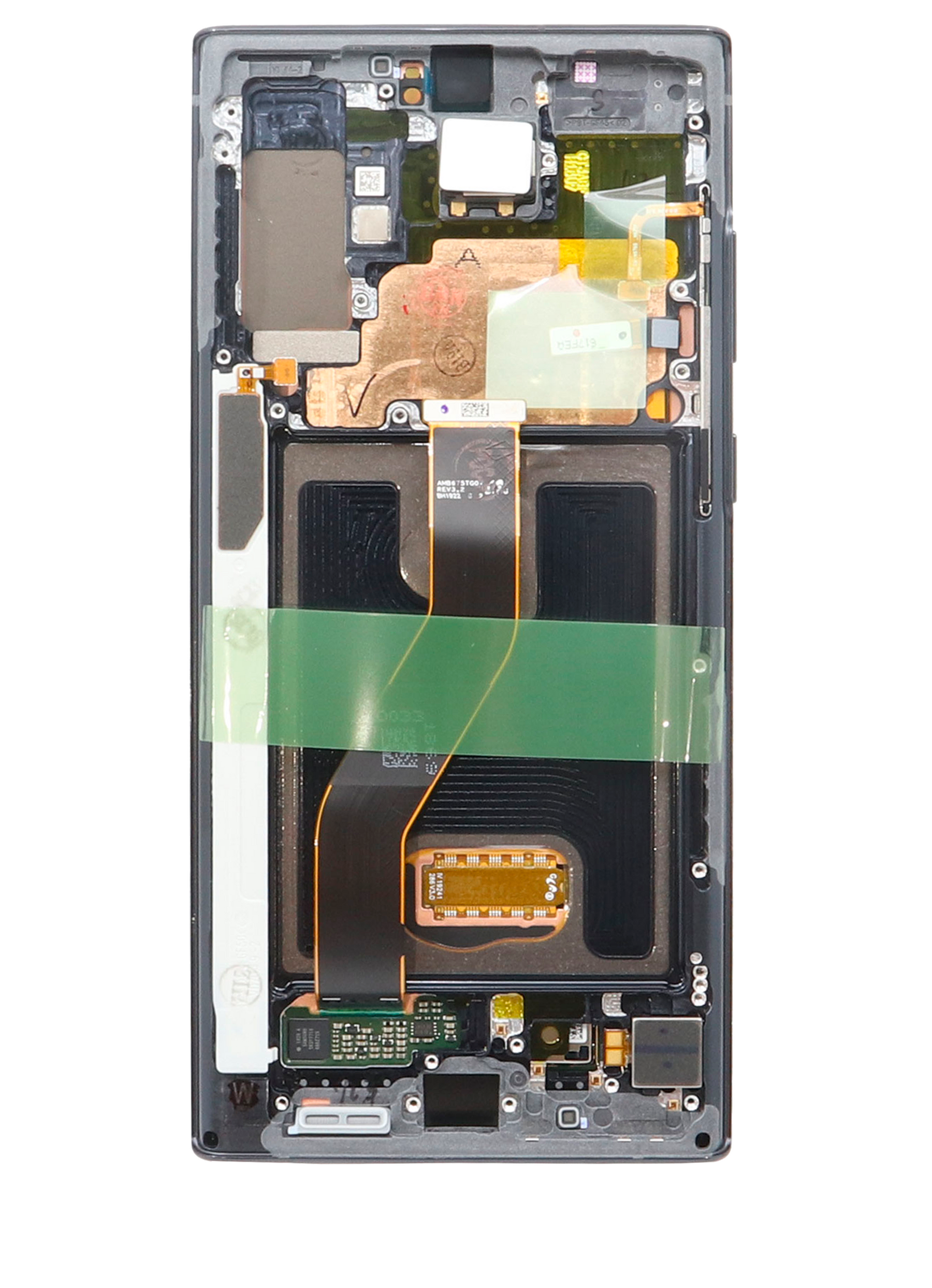OLED Assembly With Frame Replacement  Compatible For Samsung Galaxy Note 10 Plus / 5G (Refurbished) (Aura Black)
