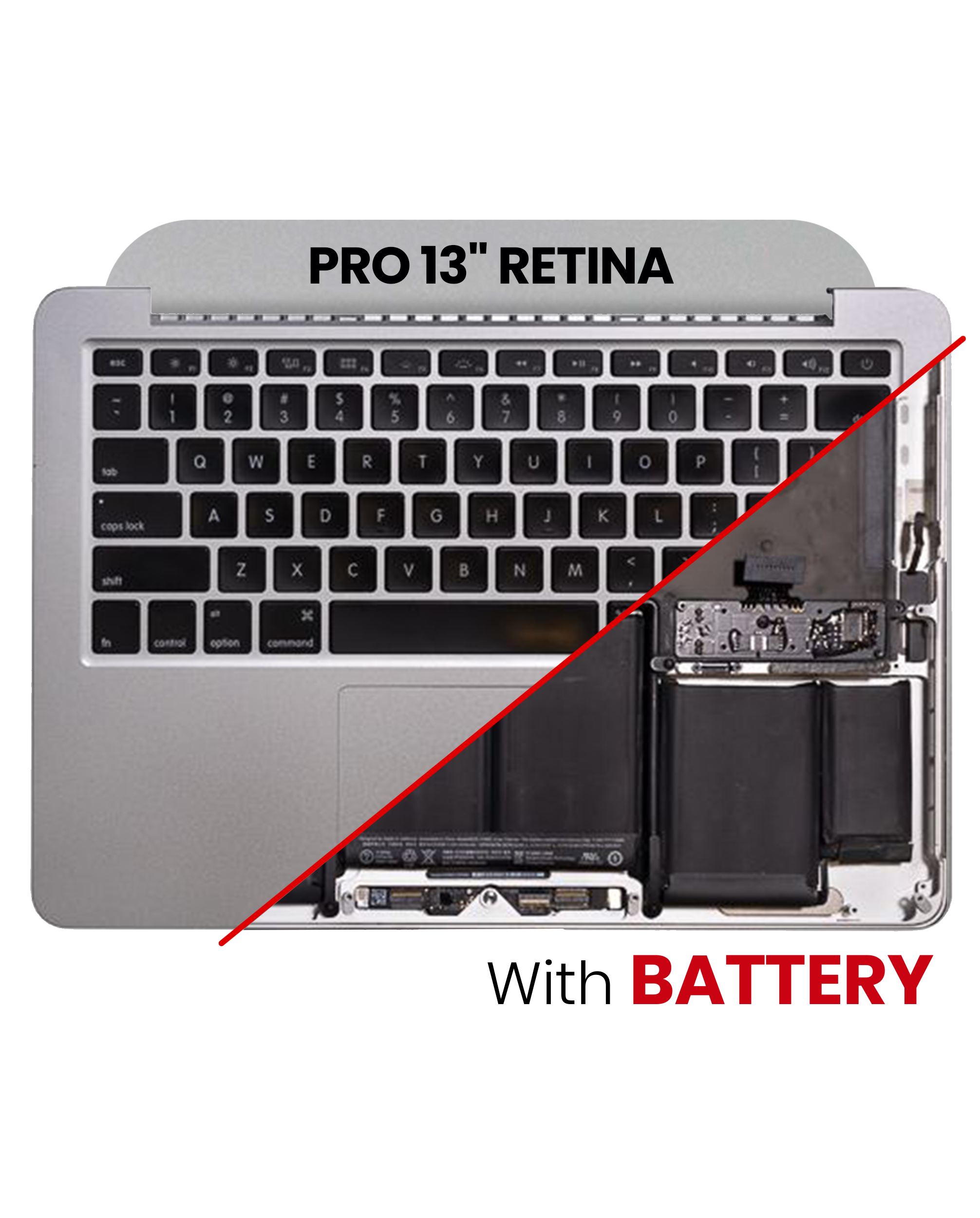 Top Case Assembly With Battery And Keyboard Compatible For MacBook Pro