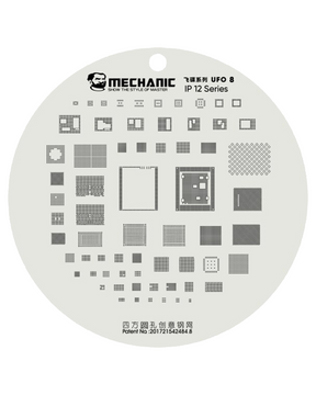 UFO Series BGA Reballing Stencil Full Set For iPhone 8 To 15 Pro Max (Mechanic)