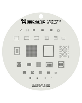 UFO Series BGA Reballing Stencil Full Set For iPhone 8 To 15 Pro Max (Mechanic)