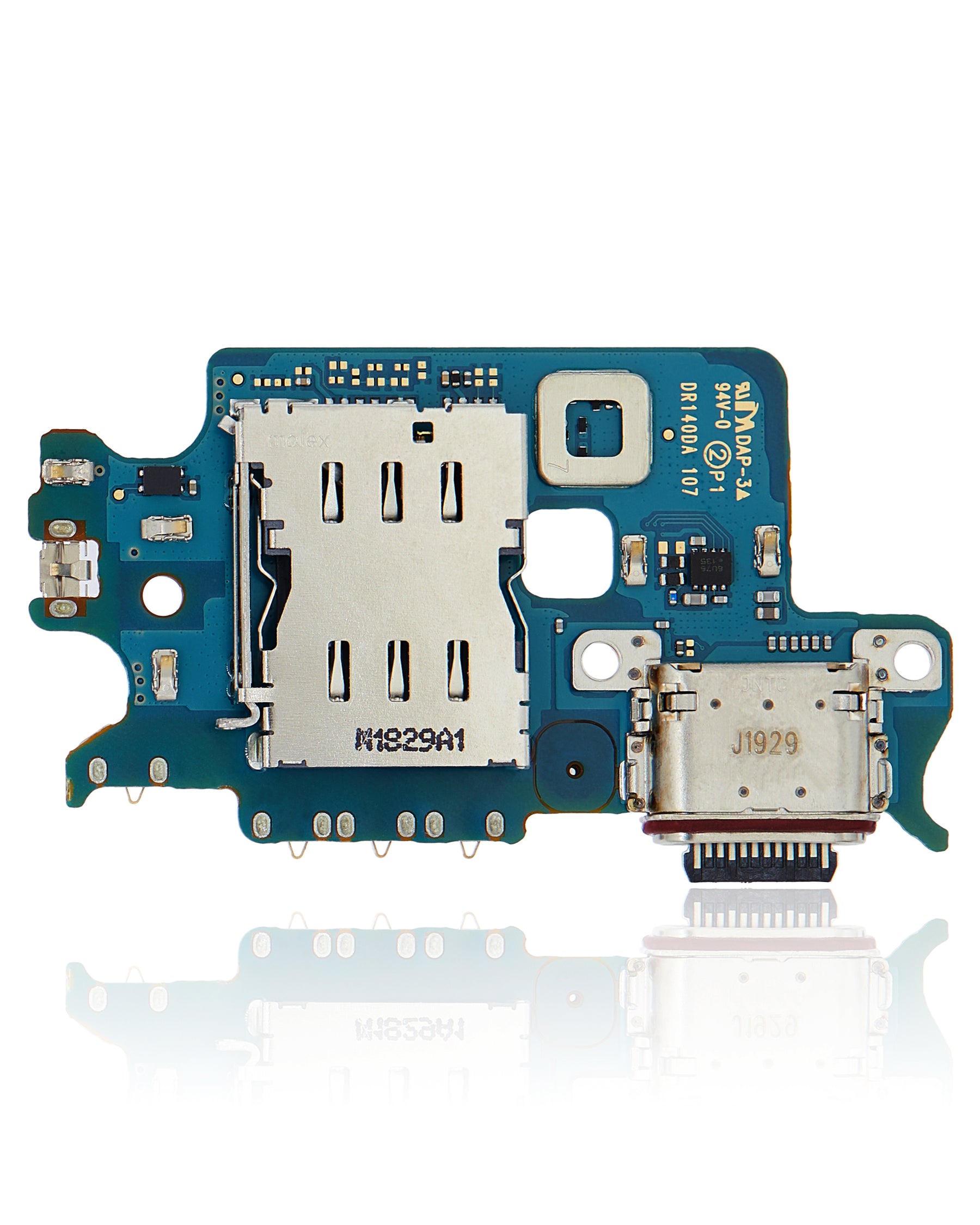 Charging Port Board With Sim Card Reader Compatible For Samsung Galaxy S22 5G (S901U) (US Version) (Premium)