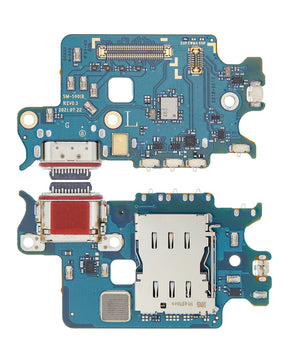 Charging Port Board With Sim Card Reader Compatible For Samsung Galaxy S22 5G (S901B) (International Version) (Premium)
