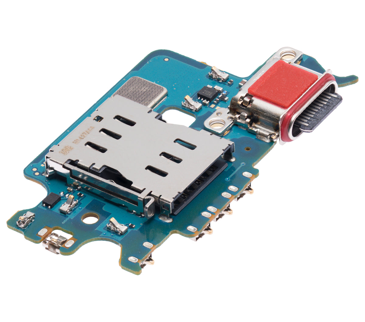 Charging Port Board With Sim Card Reader Compatible For Samsung Galaxy S22 5G (S901B) (International Version) (Premium)