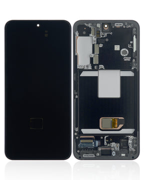 OLED Assembly With Frame Compatible For Samsung Galaxy S22 5G Replacement (US & International Version) (Refurbished) (Phantom Black)