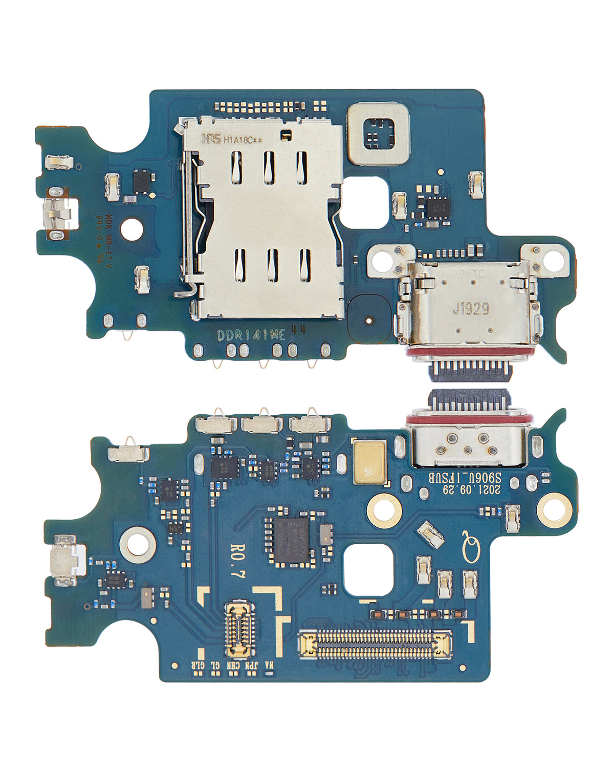 Charging Port Board With Sim Card Reader Compatible For Samsung Galaxy S22 Plus 5G (S906U) (US Version) (Premium)