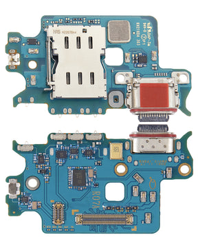 Charging Port Board With Sim Card Reader Compatible For Samsung Galaxy S22 5G (S9010) (Dual Sim Version) (Premium)