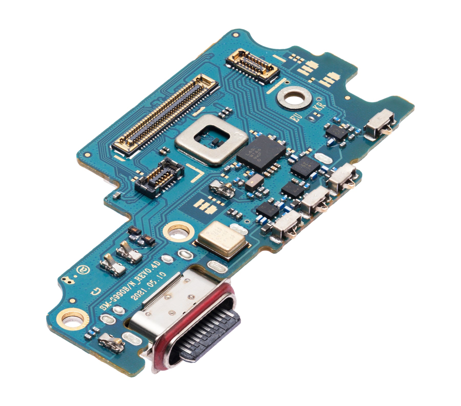 Charging Port Board With Sim Card Reader Compatible For Samsung Galaxy S21 FE 5G (G990B/N) (International Version) (Premium)