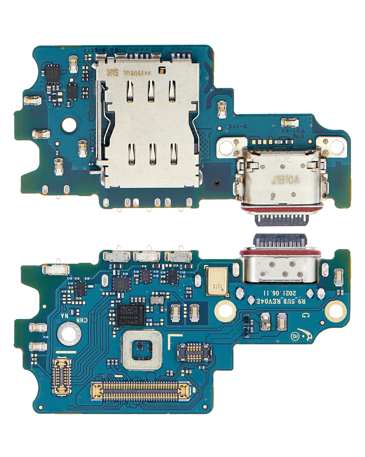 Charging Port Board With Sim Card Reader Compatible For Samsung Galaxy S21 FE 5G (US Version) (Premium)
